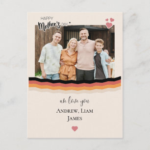 Happy mother's day we love you holiday postcard