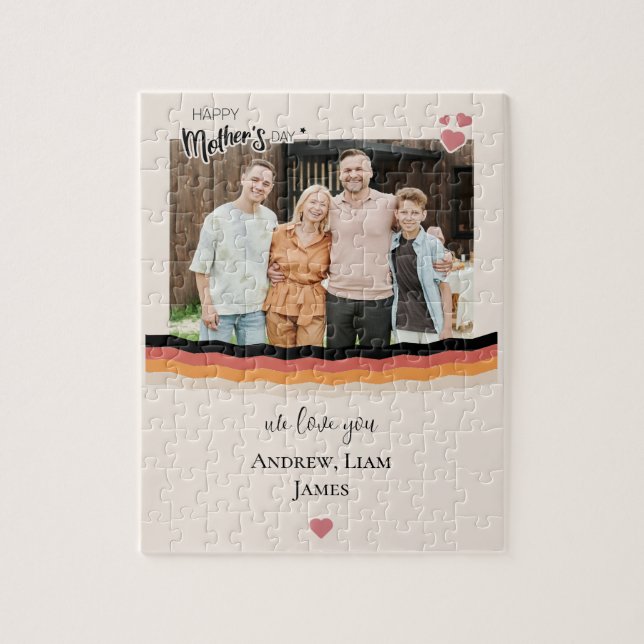 Happy mother's day we love you jigsaw puzzle (Vertical)