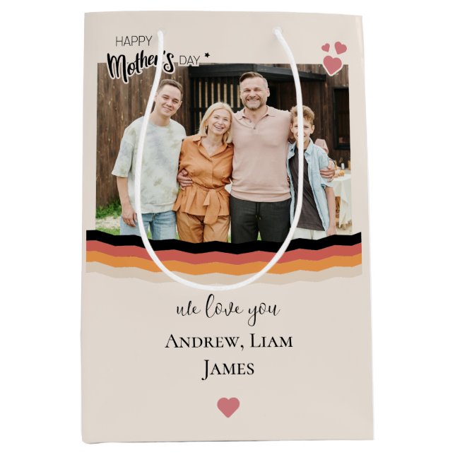 Happy mother's day we love you medium gift bag (Front)