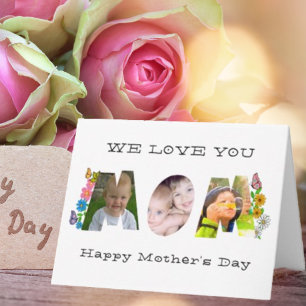Happy Mother's Day-We love you-Photo Name Card