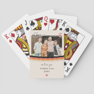 Happy mother's day we love you playing cards