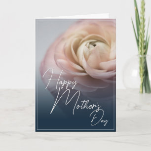 Happy Mother's Day with Big Pink Rose Card