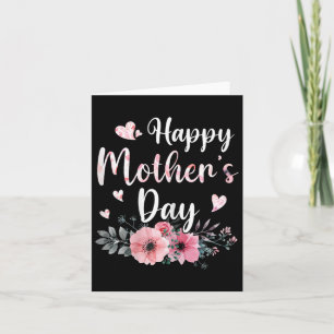 Happy Mother's Day With Floral Mum Mummy Grandma W Card