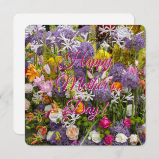 Happy Mother's Day with flowers Announcement