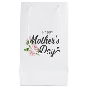 Happy Mother's Day with Pink Roses   Gift Bag