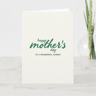 Happy Mothers Day Woman Card
