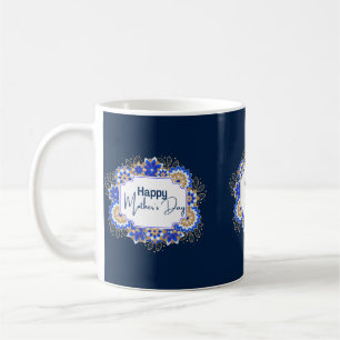 Happy Mother's Day- World's Best Mum Blue Coffee Mug