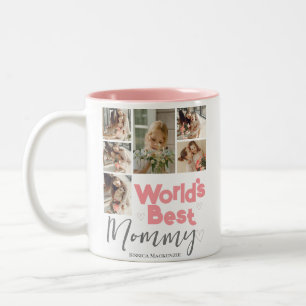 Happy mothers Day, world's best mummy Photo Two-Tone Coffee Mug