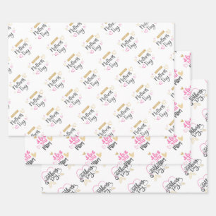 Happy Mothers Day Wrapping Paper Sheets
