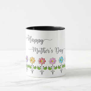 Happy-Mothers-Days, Flowers, Love you Mum Mug