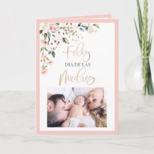 Happy Mother's Mother's Day Floral Photo Card