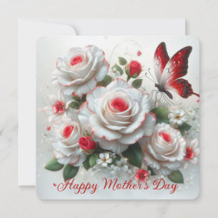 Happy Mother's Roses Holiday Card