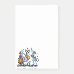 Happy Mouse Music Band Funny Post-it® Notes
