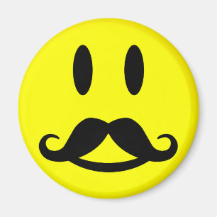Happy Moustache magnet