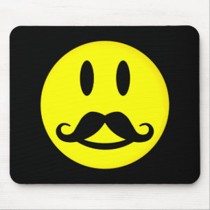 Happy Moustache mousepad
