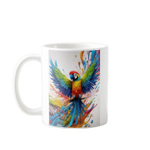 Happy Mug: Parrot showing his joy