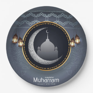Happy Muharram Paper Plate