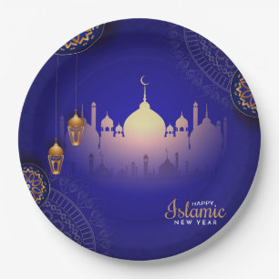 Happy Muharram Paper Plate