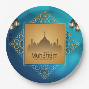 Happy Muharram Paper Plate