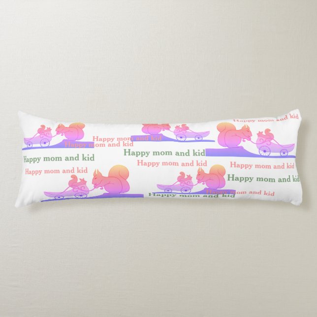 Happy Mum and Kid Body Cushion (Front)
