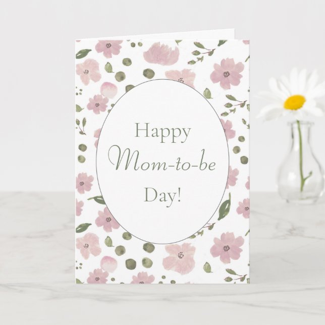 Happy Mum-to-be Day Mother's Day Card (Small Plant)
