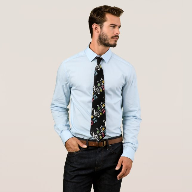 Happy Music Notes Tie (In Situ)