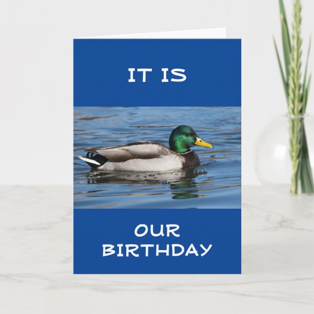 HAPPY "MUTUAL BIRTHDAY" JUST DUCKIE!!! CARD (Front)