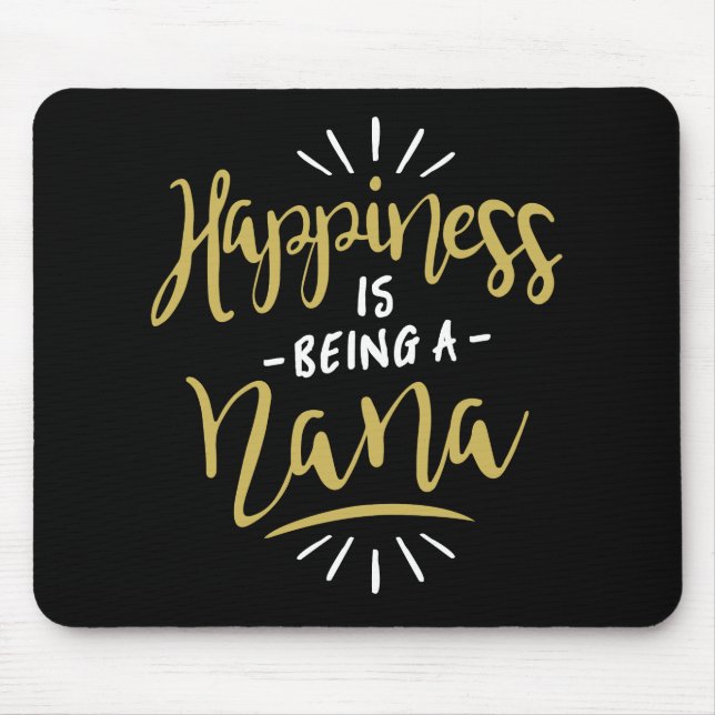 Happy Nana Mouse Pad (Front)
