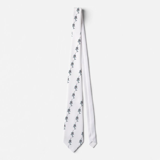 Happy Narwhal Tie (Front)