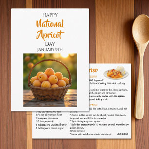 Happy National Apricot Day January 9th Postcard