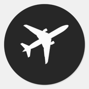 Happy National Aviation Day Classic Round Sticker