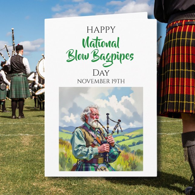 Happy National Bagpipes Day | November 19th Card (Creator Uploaded)