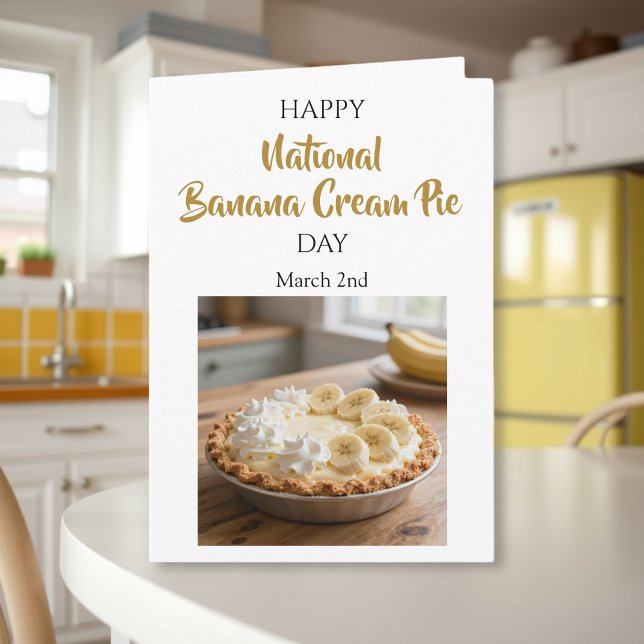 Happy National Banana Cream Pie Day! March 2nd Card (Creator Uploaded)