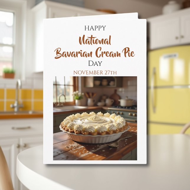 Happy National Bavarian Cream Pie Day! Nov 27th Card (Creator Uploaded)