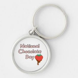 Happy national chocolate day key ring