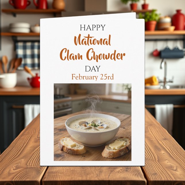 Happy National Clam Chowder Day | Feb 25th Card (Creator Uploaded)