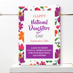 Happy National Daughters Day Card