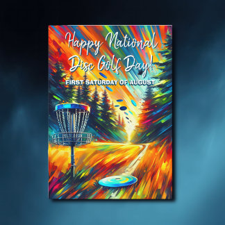 Happy National Disc Golf Day  Card