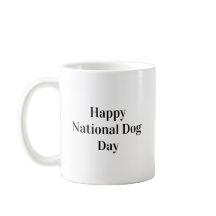 Happy National Dog Day Typography