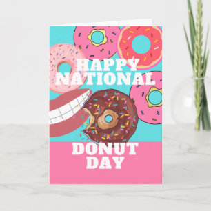 Happy National Doughnut Day in June Card