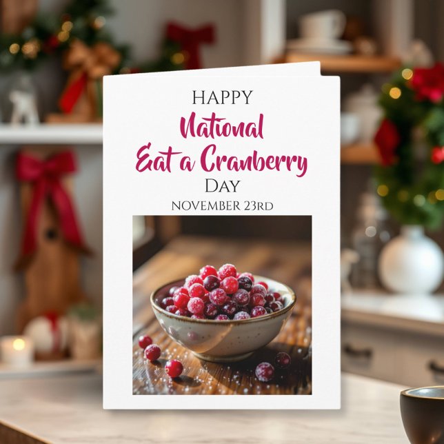 Happy National Eat a Cranberry Day | Nov 23rd Card (Creator Uploaded)