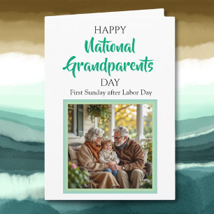Happy National Grandparents Day Personalized Photo Card