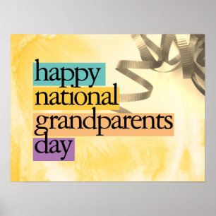 happy national grandparents day poster