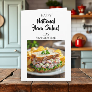 Happy National Ham Day December 18th Card