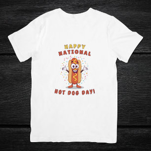 Happy National Hot Dog Day Mens T-Shirt