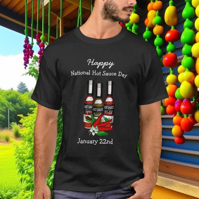 Happy National Hot Sauce Day | January 22nd T-Shirt (Creator Uploaded)