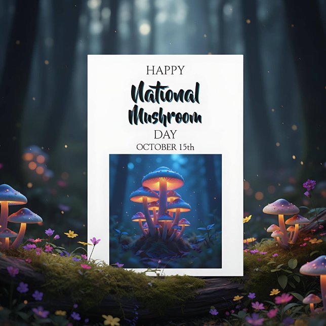 Happy National Mushroom Day | October 15th Card (Creator Uploaded)