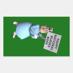 Happy National Nurses Week! Rectangular Sticker