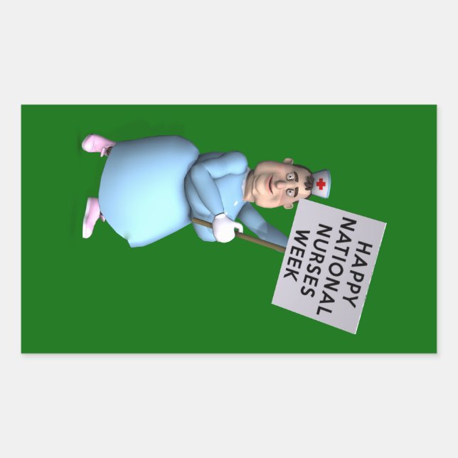 Happy National Nurses Week! Rectangular Sticker (Front)