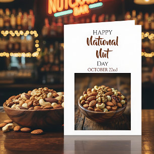 Happy National Nut Day   October 22nd  Card